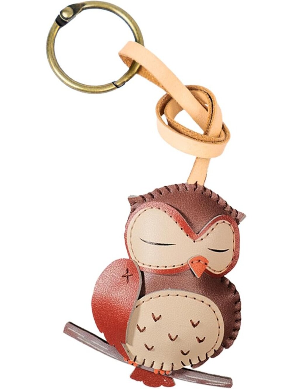 Unique Animal Leather Bag Charm - Stylish Purse Keychain for Backpacks & Gifts